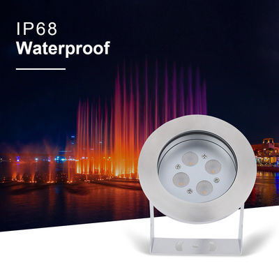 RGBW 4 In 1 LED Underwater Spot Light IP68 Colorful Fountain Spot Light