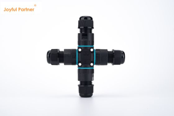Waterproof Outdoor IP68 Quick Connector 4 Ways Electrical Cable Connector Easy to Install