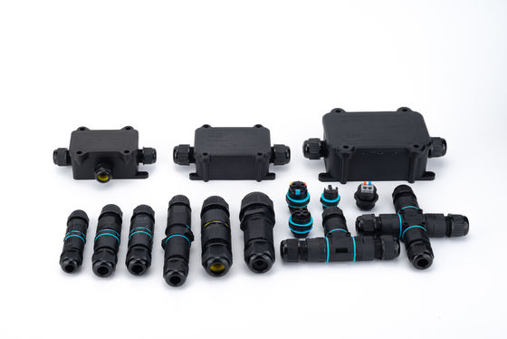Waterproof Outdoor IP68 Quick Connector 4 Ways Electrical Cable Connector Easy to Install