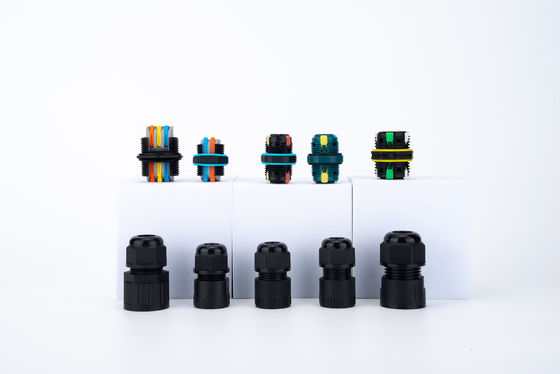 Wire Cable Connector 32A 250VAC IP68 Waterproof 2 Way Connector 6-12mm DIA