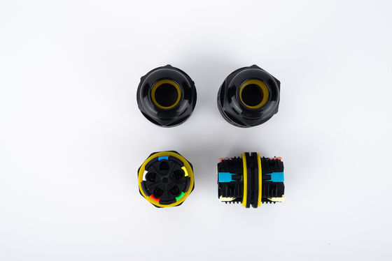 Wire Cable Connector 32A 250VAC IP68 Waterproof 2 Way Connector 6-12mm DIA