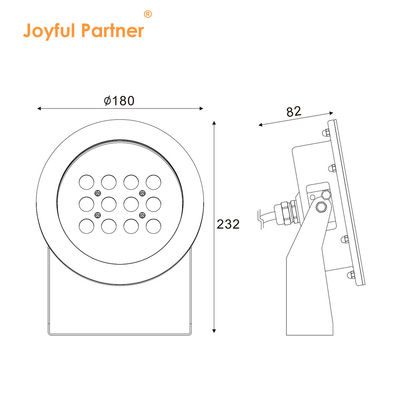 Colorful Fountain LED Underwater Spot Light Surface Mount IP68 LED Spotlight