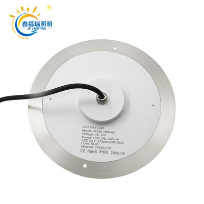 Waterproof Swimming Pool Light 6W 10W 18W 25W Stainless Steel Material Used in Underwater