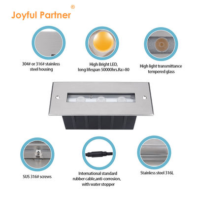 IP68 Swimming Pool Light 3W 6W RGB Single Color Underwater Linear Wall Washer Light With Plastic Mounting Sleeve
