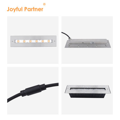 New Rectangle Bright Asymmetrical Beam IP68 SS316L Underwater Light LED Submersible Light Linear Inground Light Wall Was