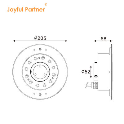 Underwater LED Fountain Light IP68 12W 24W 36W Warm White RGB RGBW4in1 Stainless Steel 316L DC24V