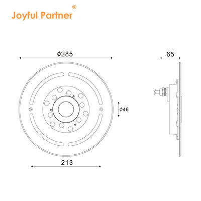 Underwater Fountain Light IP68 12W 24W 36W Warm White Blue RGB Stainless Steel 316L With Diameter 285mm