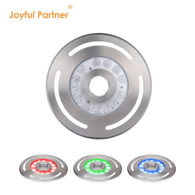 Underwater Fountain Light IP68 12W 24W 36W Warm White Blue RGB Stainless Steel 316L With Diameter 285mm