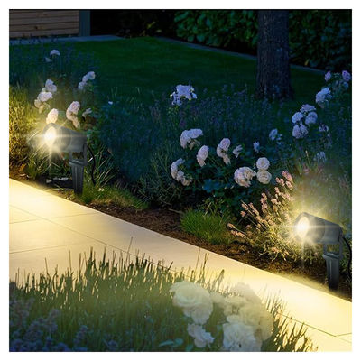New Garden Projection Spike Spot Lights CE RoHS Die Casting Aluminum U Bracket For Small Gardens