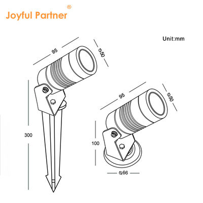 Led Spike Garden Light Outdoor DC12V 24V IP65 Aluminium Material 3000K CE RoHS 6W CREE LED