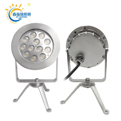 CE ROHS Certification DC 24V IP68 Factory Supply 12X1W LED Single Color Submersible Low Voltage Pond Lights
