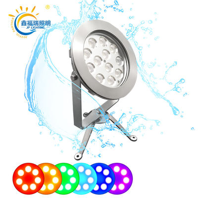 CE ROHS Certification DC 24V IP68 Factory Supply 12X1W LED Single Color Submersible Low Voltage Pond Lights