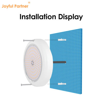 Underwater Swimming Pools Lighting Surface Mounted Resin Filled IP68 AC12V ABS+PC RGBW SMD2835