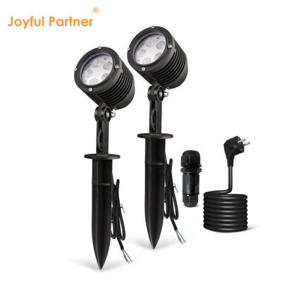 DC24V Garden Spot Lights 5W 10W Outdoor Powder Coating Housing Single Color 3000K Plastic Spike For Trees