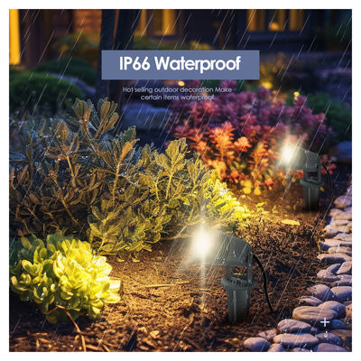 2024 New Aluminum Body IP66 Waterproof Low Voltage 6W CREE COB 12V LED Spike Lights For Walkway