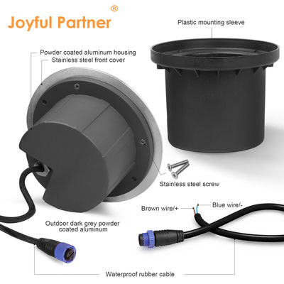 Stainless Steel Underground Light Strong Load bearing Capacity AC100-240V IP67 Waterproof