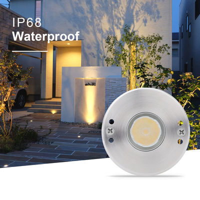 LED Mini 1W 12V DC 8° Narrow Beam Angle IP68 Waterproof Recessed Marker Indicator Outdoor Landscape Lighting
