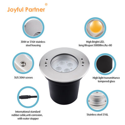 LED Underwater Pool Lights 4W 8W 12W 24VDC IP68 Waterproof Stainless Steel 316 RGB 3in1 for Swimming Pools