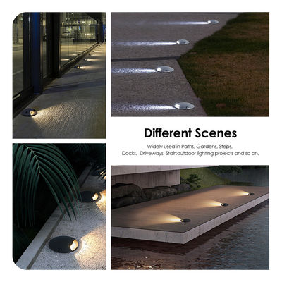 One Side View 12 24 Volt Exterior Light Fitting LED Walkway Lighting Recessed Step Buried Lamp