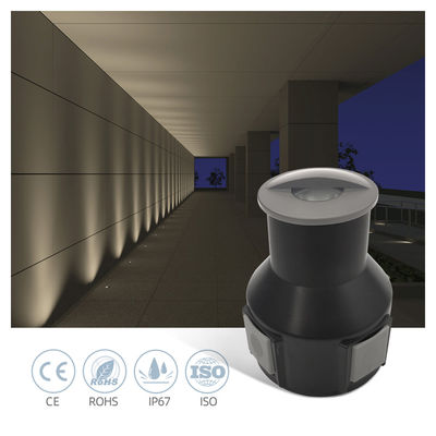 IP67 LED 12V-24VDC Low Voltage 1W 3W Ground Buried Led Underground Light With Frosted Glass