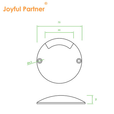 Outdoor Mini Small Size1w Aluminum IP67 Inground Deck Light For Theme Park Garden