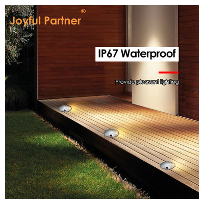 1W Recessed Step Light Ultra Thin DIA70MM H14MM DC24V 3000k Warm White For Outdoor Lighting 