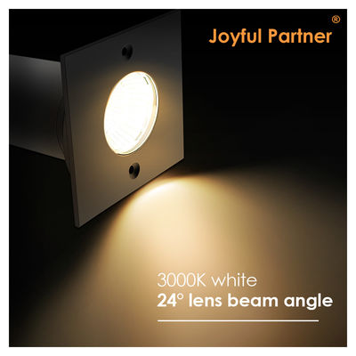 6W COB LED 85mm*85mm Black Aluminum Housing Square Shape Underground Buried LED Lights For Outdoor Patio Gardens