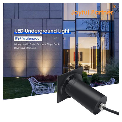 Underground Buried LED Lights 6W COB LED 85*85MM Black Aluminum Housing Square Shape For Outdoor Patio Gardens