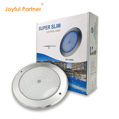 LED Pool Light Ultra Slim Resin Filled DIA230mm AC/DC 12v PC Transparent Cover Suport Customization