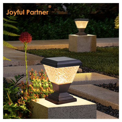 Solar Pillar Light 150lm/W Anti UV PC Housing Remote Control 6500K