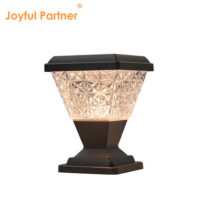 Garden Gate Light Solar Powered 124 Pcs SMD 2835 LED 150 Lm/W 5W Sloar Panels With PC Lampshade