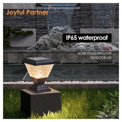 Garden Gate Light Solar Powered 124 Pcs SMD 2835 LED 150 Lm/W 5W Sloar Panels With PC Lampshade