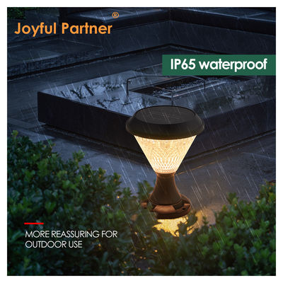 Solar Powered Energy Light Square Round Shape DIA 200mm*260mm RGB Remote Control for Yard