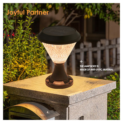 Solar Powered Energy Light Square Round Shape DIA 200mm*260mm RGB Remote Control for Yard