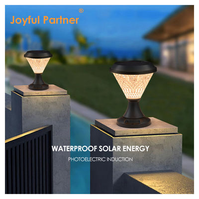 Energy Powered Pillar Light 5W/3.7V  Polycrystalline Sloar Panels Epistar DIA 200mm RGB Remote Control