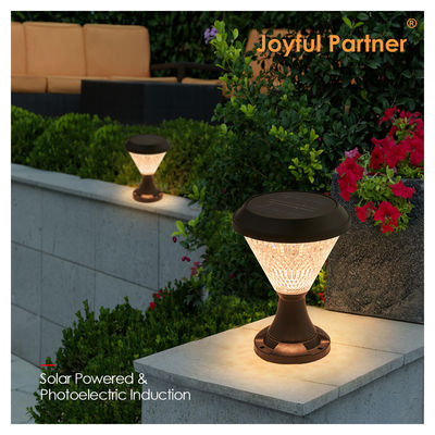 Energy Powered Pillar Light 5W/3.7V  Polycrystalline Sloar Panels Epistar DIA 200mm RGB Remote Control
