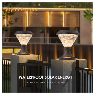 Solar Bollard Lights ABS Material Polycrystalline Sloar Panels Epistar SMD DIA245mm IP65  APP Controlled  waterproof