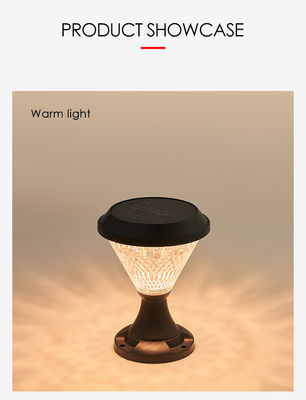Outdoor Solar Power Garden Light ABS Material Epistar SMD DIA 245mm IP65 APP Controlled  European Style