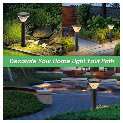 Super Bright Solar Pathway Lights Aluminum Material ABS+PC Smart Light Control Warm White For Landscape Garden