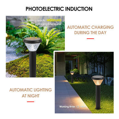 Lawn Column Post Lamp 2 Year PC ABS Housing Warranty IP65 Waterproof RGB Color AUTO-ON/OFF Function