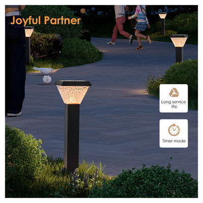 Outdoor LED Solar Lawn Light Large Capacity Battery ABS Aluminum Material RGB Color Suitable For Courtyard Parks
