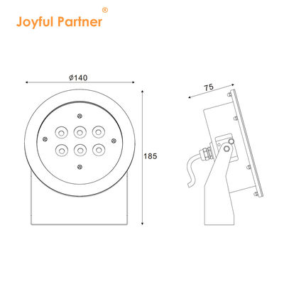 LED Underwater Spot Light Surface Mounted 6 LED New Design With U Shape Bracket