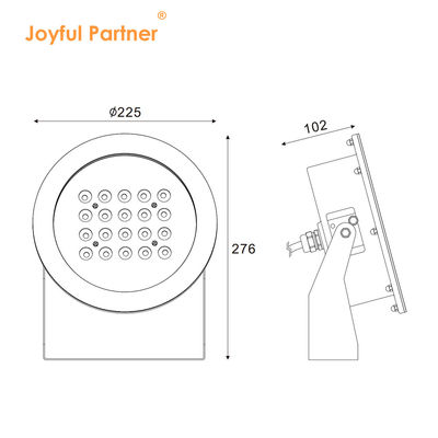 Outdoor Waterproof IP68 Dmx Led Landscape Lamps Big Wattage 20W 40W 60W 80W RGB 3in1 For Fountain