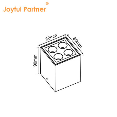 Joyful Lamp LED Wall Ceiling Lamp Surface Mount Type 4W 8W 220V AC Aluminum Body