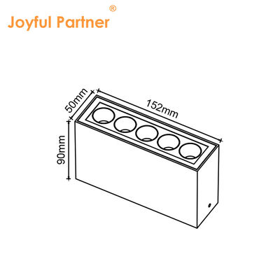 Deep Anti-glare Ceiling Line Lights IP65 Waterproof Aluminum Housing Up Down Wall Light Surface Mounted Decoration Wall Lamp