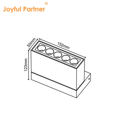 Recessed Led Light Casting Aluminum Material DC24V IP65 High CRI 10W SMD With Anti Glare