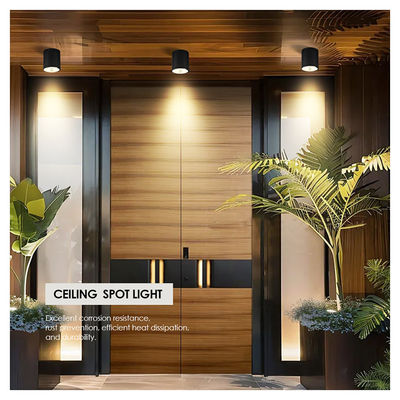 CE IP65 Ceiling Light Surface Mounted Downlight Waterproof Spot Light Cree Cob LED With Round Design