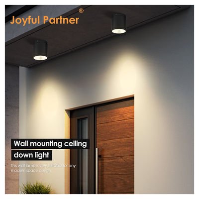 LED Dark Cylinder Wall Mounted Lighting For Outdoor Garden Wall Daylight COB Al Material With OEM Services