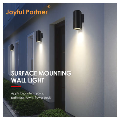 Garden Electric LED Wall Lanterns Aluminium Wall-mounted Up And Down Warm White Cree COB LED For Outdoor Decoration