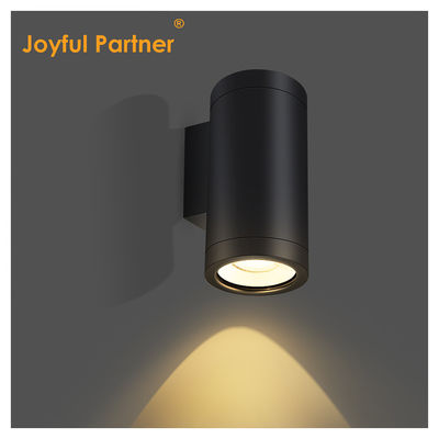 Exterior Wall Mounted Light Extruded Aluminum Alloy 3000-6000K 18W 24W COB LED Black Housing Color